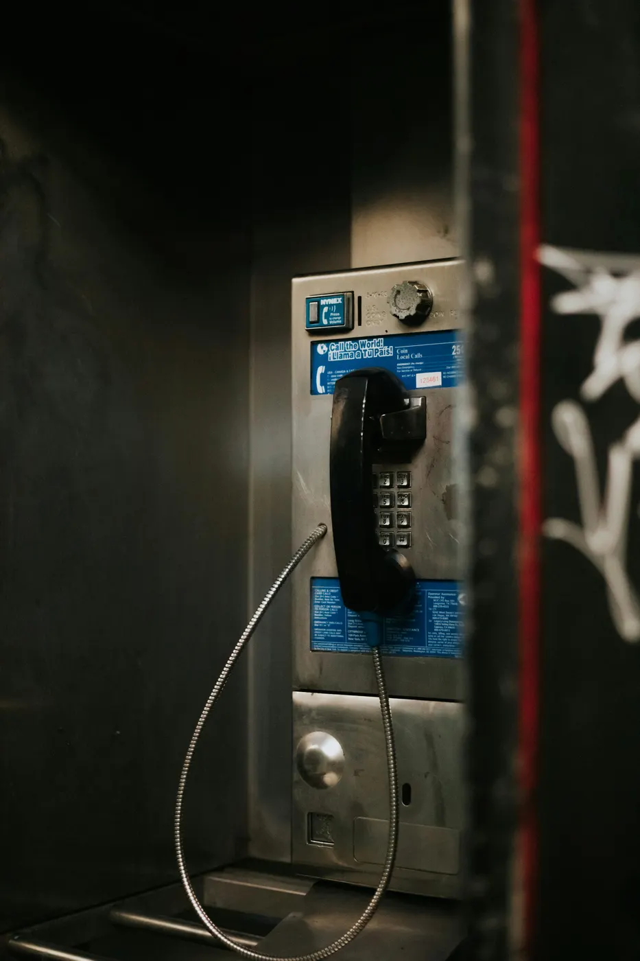 Vintage payphone booth — reach Detroit 3PL anytime for warehousing, freight, and customs broker support